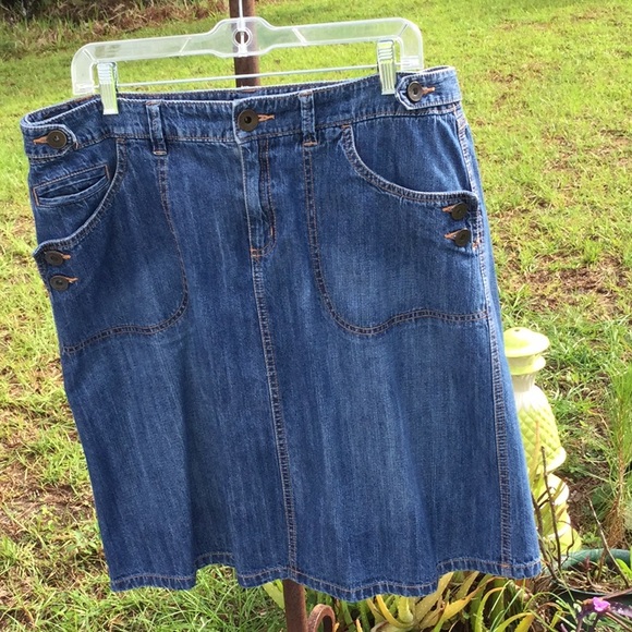 🦋Bass Denim Fun Skirt Size 14 Wardrobe Must Have 🦋 - Picture 5 of 7